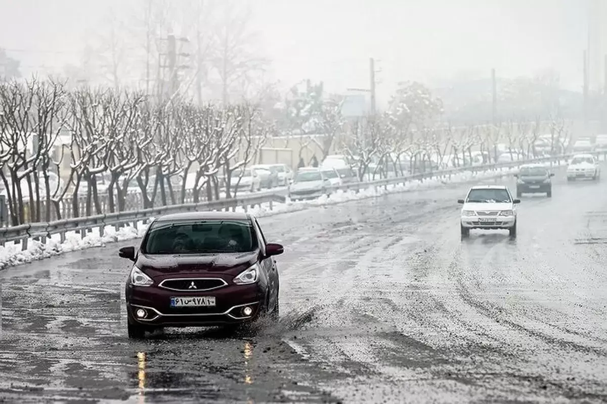 آخرین وضعیت بارش برف و باران در جاده ها