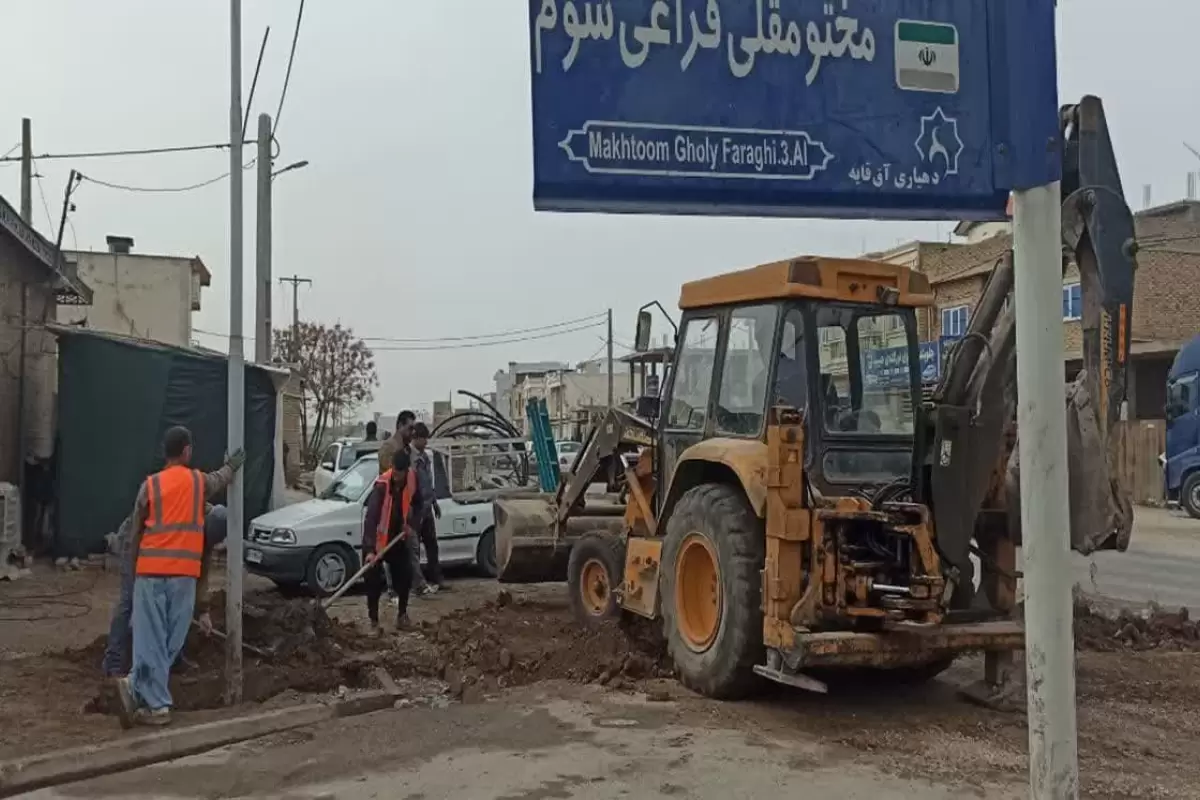 بازسازی شبکه مخابرات در روستای آق قایه شهرستان گنبد  