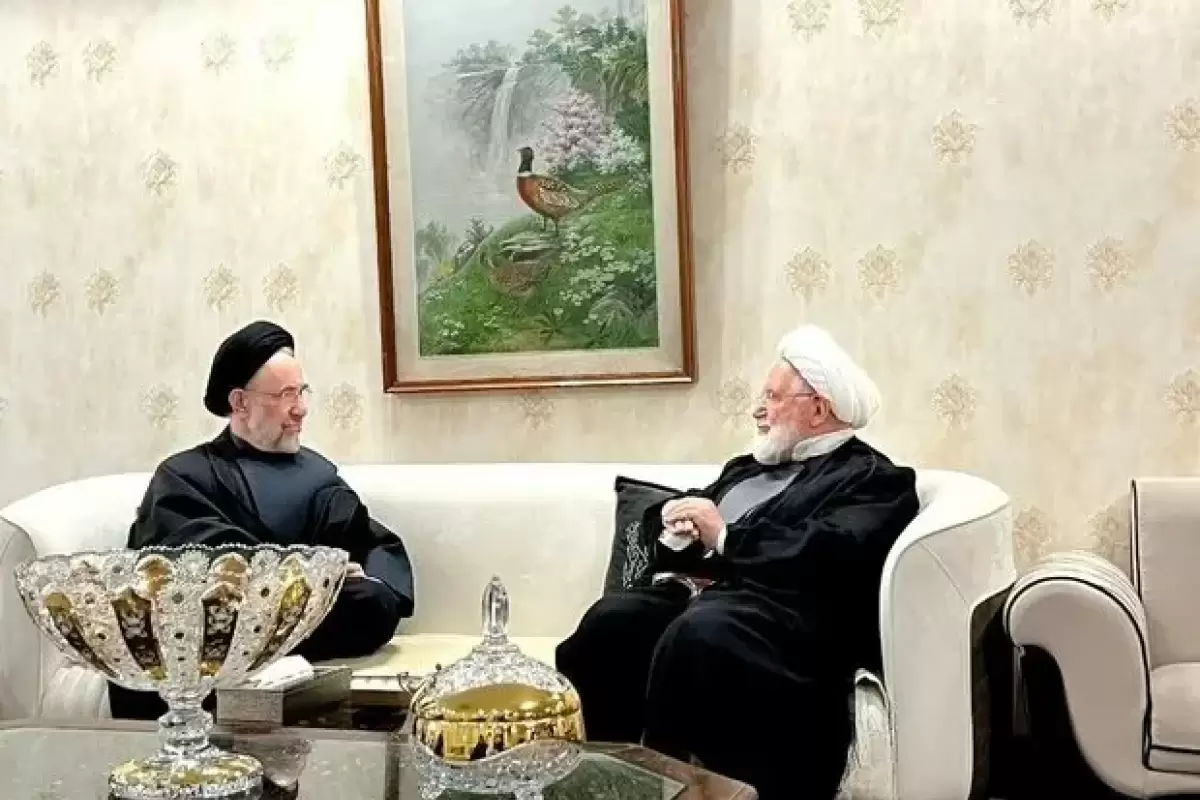 سید محمد خاتمی به دیدار مهدی کروبی رفت