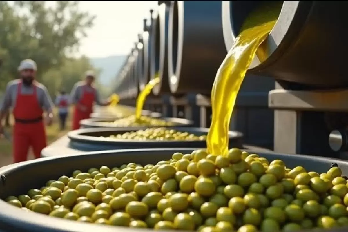 (ویدئو) نگاهی به مراحل فرآوری و تولید روغن زیتون