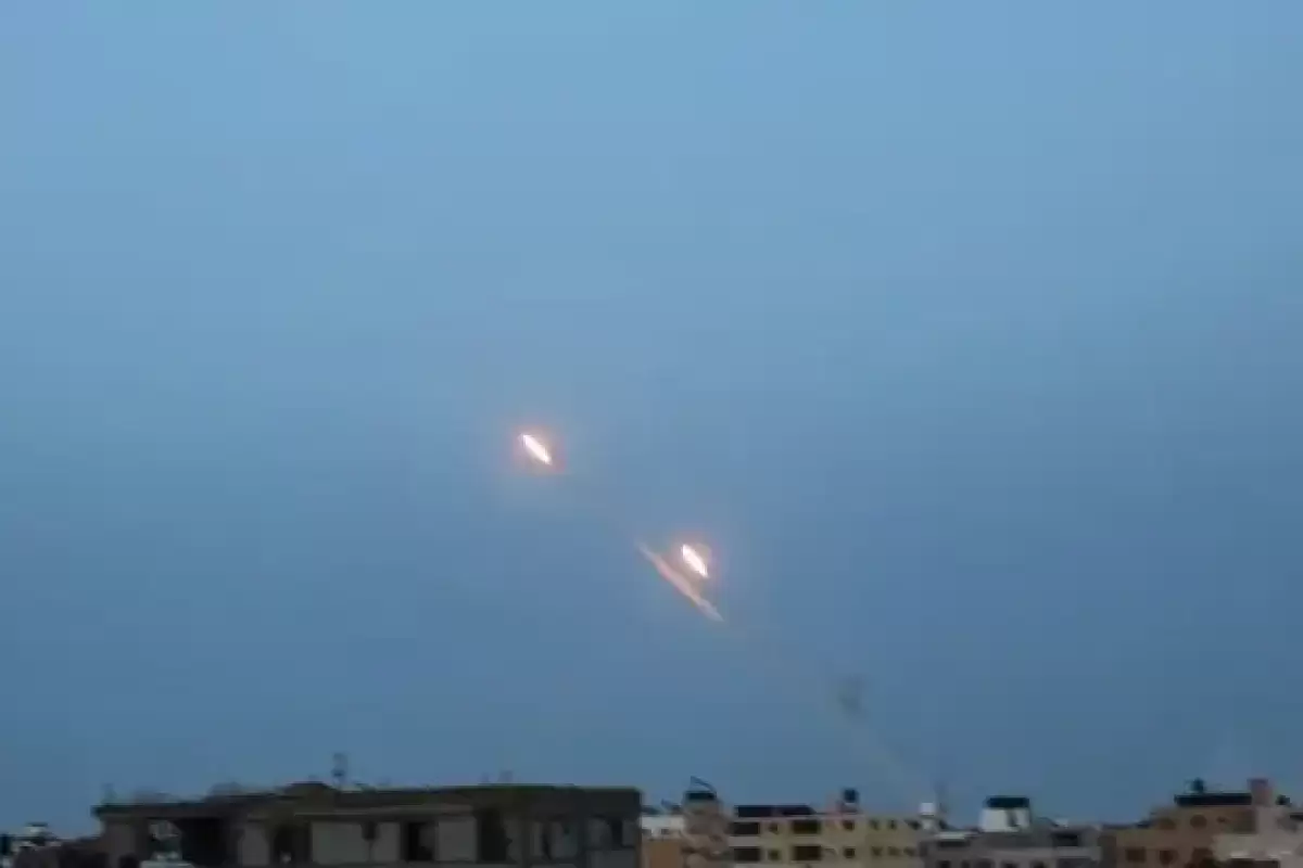 حمله موشکی از نوار غزه به اراضی اشغالی فلسطین