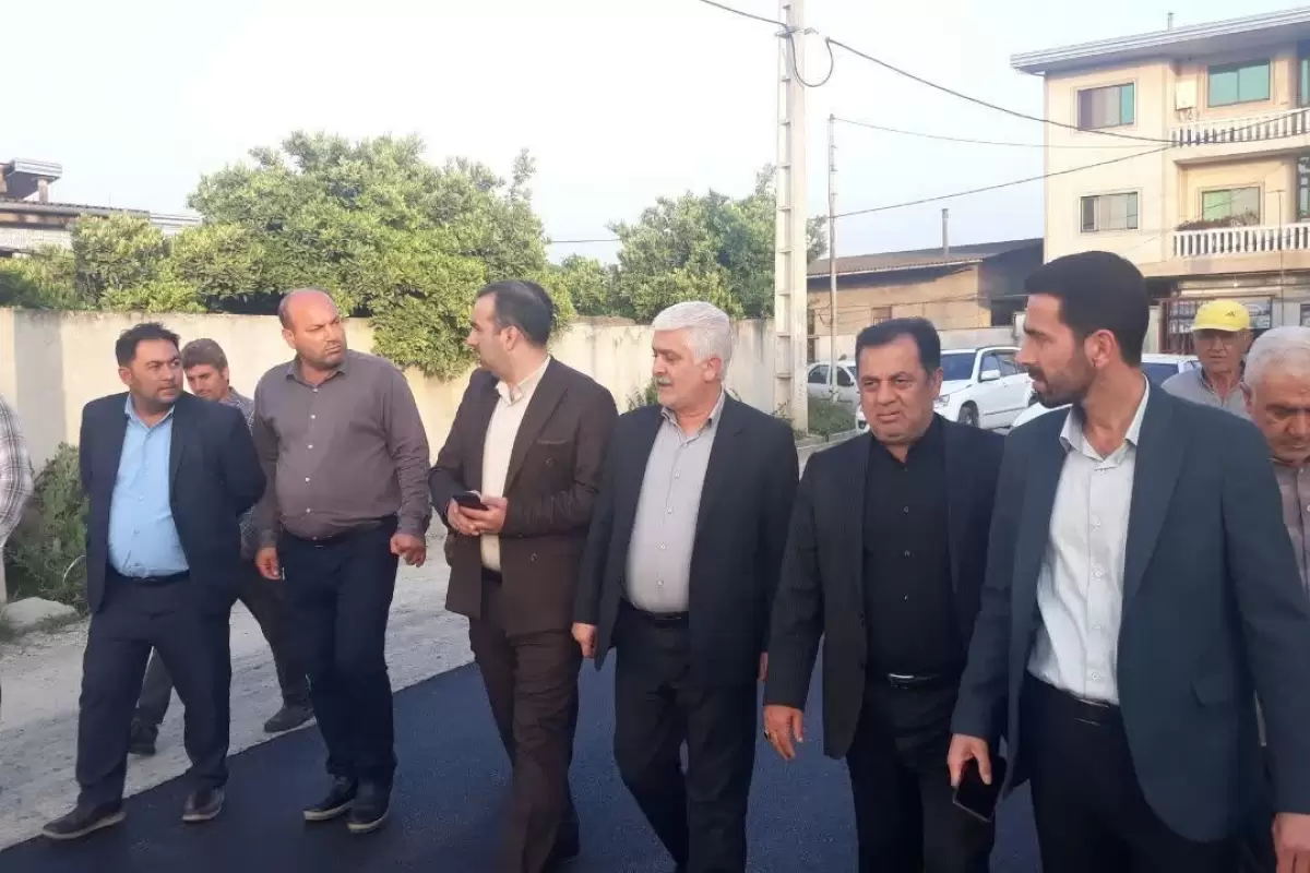 بازدیدمیدانی فرماندار شهرستان میاندورود از اجرای طرح هادی روستای زید علیا