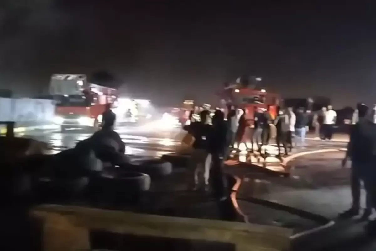 دلیل آتش‌‌سوزی جنب نیروگاه شهید منتظر قائم البرز