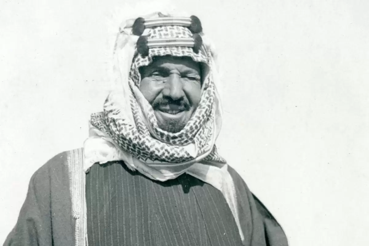 عکس؛ سفر در تاریخ؛ دیدار «اولین پادشاه عربستان با حاکم کویت»؛ سال 1312