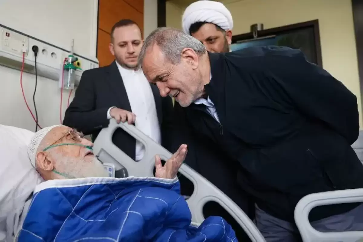 دیدار رییس جمهور از نوری همدانی