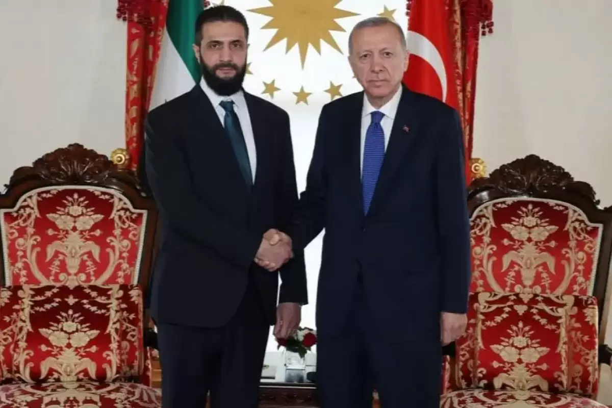 اردوغان در دیدار با الجولانی: ترکیه مانند همیشه کنار سوریه خواهد بود