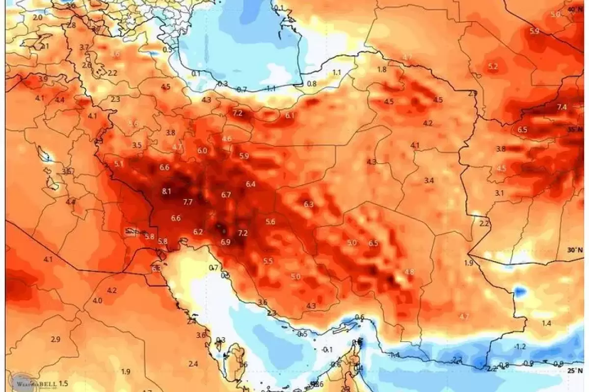 نخستین دمای بالای ۵۰ درجه در کشور ثبت شد