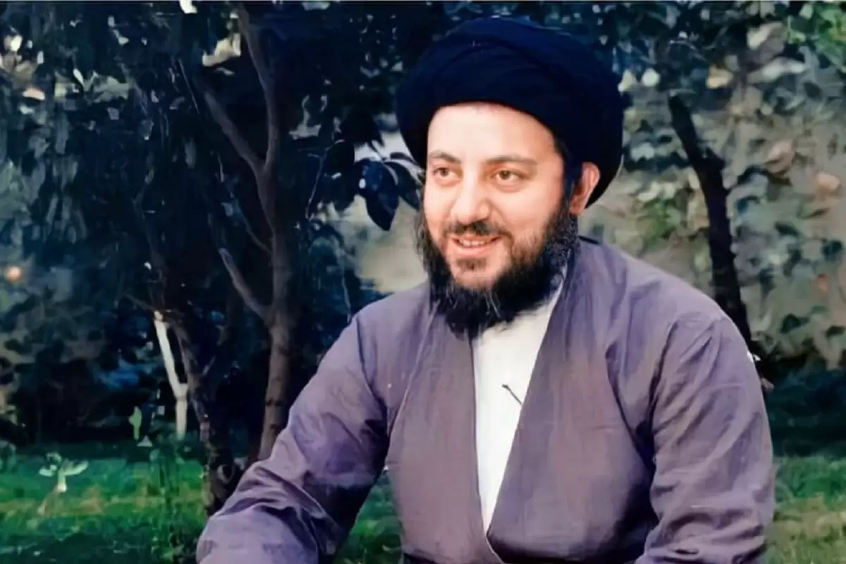 عکس؛ سفر در زمان؛ «محمدباقر حکیم،  فعال سیاسی عراقی» در جبهه‌ علیه بعثی ها؛ دهه 60