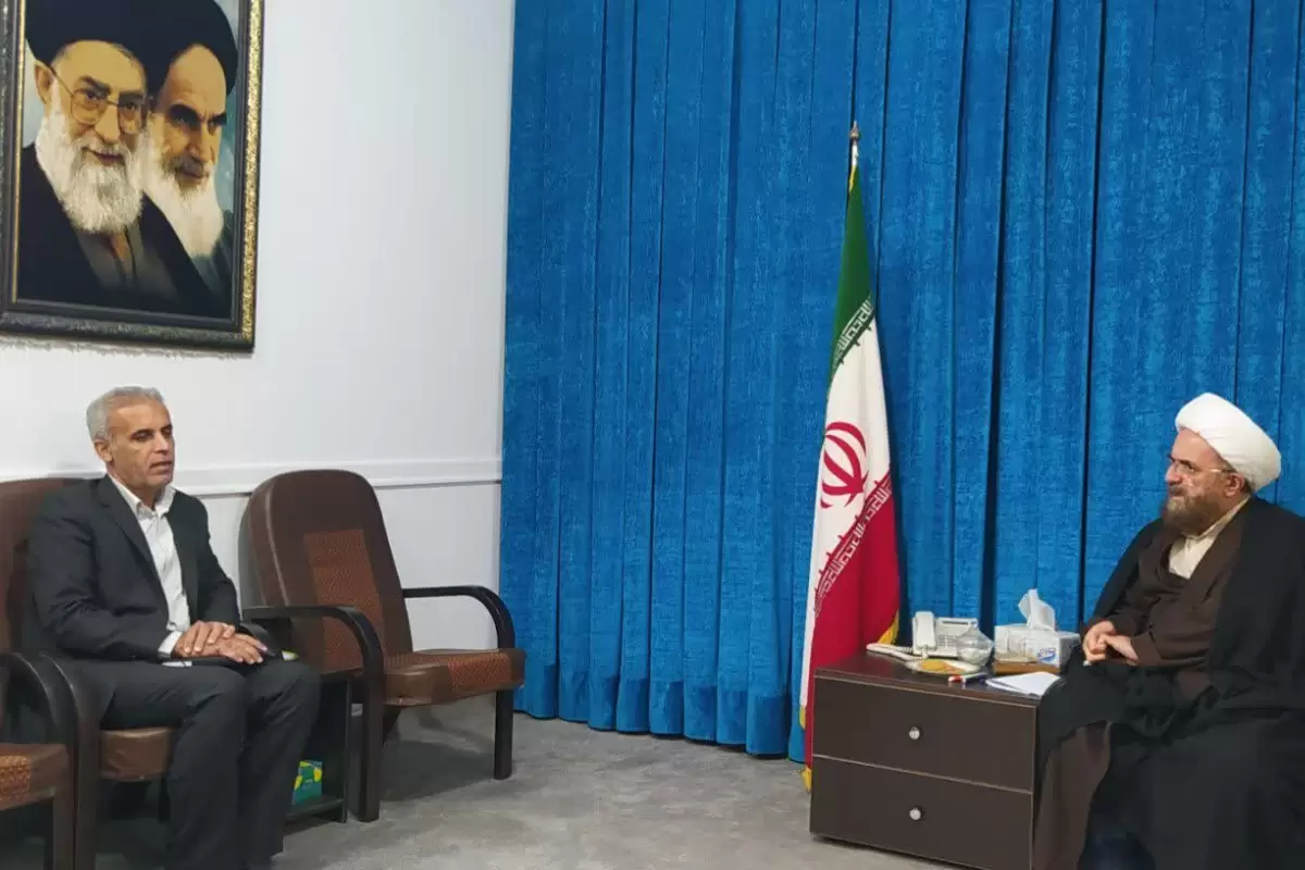 دیدار رئیس مرکز آموزش فنی و حرفه ای اشتهارد با امام جمعه شهرستان اشتهارد