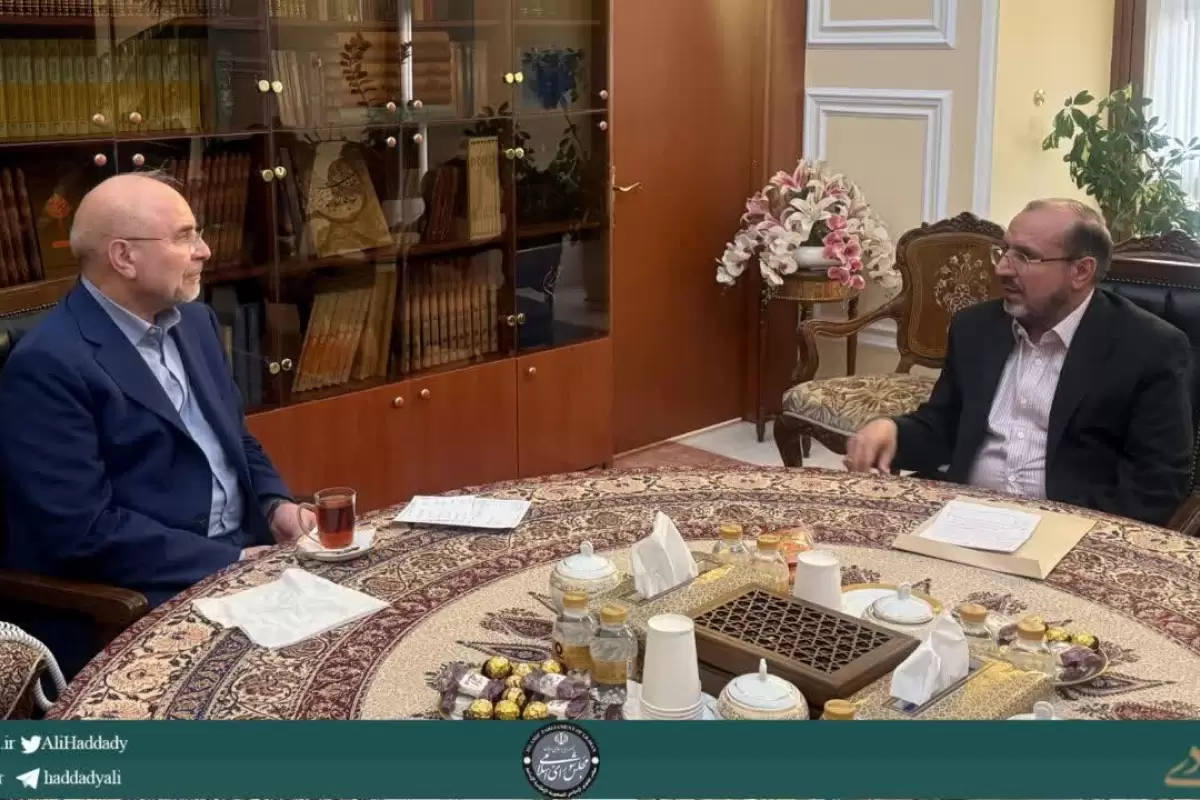 علی حدادی با محمدباقر قالیباف دیدار کرد