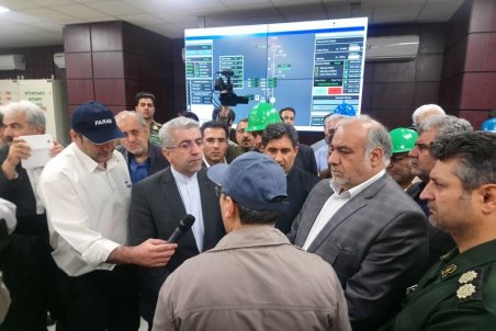 کرمانشاه| نیروگاه داریان با حضور وزیر نیرو افتتاح شد