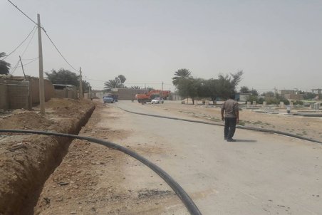 فارس| اصلاح شبکه توزیع آب در شهر دبیران زرین دشت