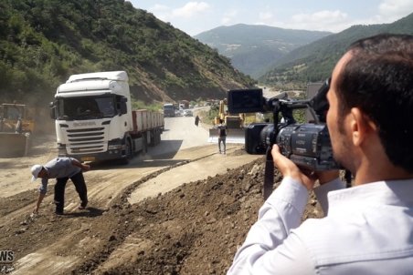 گلستان| رانش زمین در مسیر آزادشهر به شاهرود