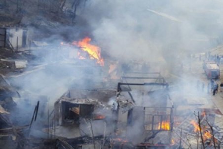 چهارمحال و بختیاری | مهار آتش سوزی در روستای پلکانی سرآقاسید