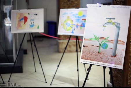کردستان| نمایشگاه نقاشی اهمیت آب‎ در سنندج