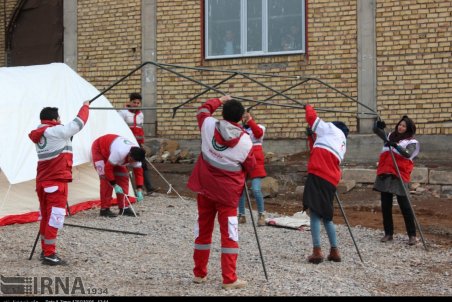 اردبیل| برگزاری مانور زلزله در خلخال