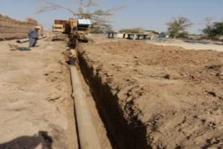 ۴۰۱۱ متر شبكه آب و فاضلاب در منطقه نجف آباد اجرا گرديد