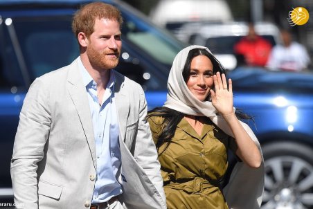شاهزاده هری و مگان مارکل باحجاب در مسجد