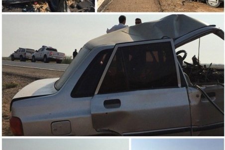 ۶ کشته و ۳ مصدوم بر اثر تصادف پراید با پژو + عکس