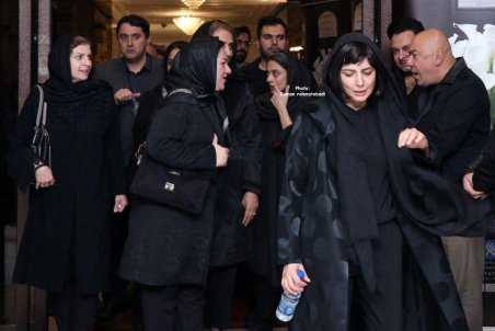 لیلا حاتمی در مراسم یادبود مظاهر مصفا