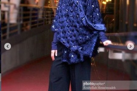 تیپ متفاوت بهنوش طباطبایی در اکران «ردخون»