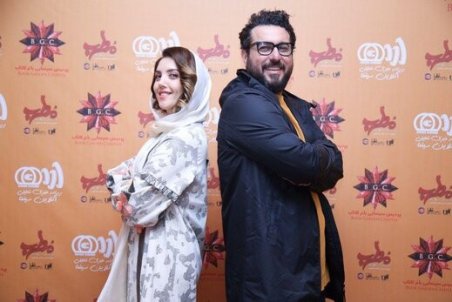 تصاویرِ عایشه گل، مهران احمدی و محسن کیایی در اکران مردمی فیلم «مطرب»