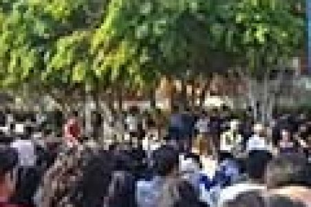 تجمع در بوشهر در مخالفت با افزایش قیمت بنزین