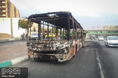 خسارت نا آرامی ها در اصفهان پس از گرانی بنزین