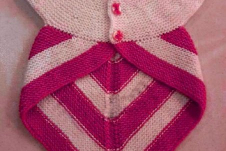 آموزش ژاکت بافتنی دخترانه