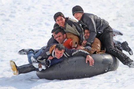همدان| تیوب سواری هیجانی همراه با حادثه