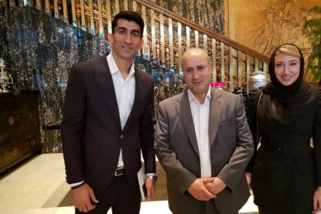 (عکس) بیرانوند و کتایون خسرویار در مراسم برترین‌های فوتبال آسیا