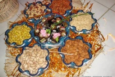 تزیین آجیل شب یلدا برای عروس