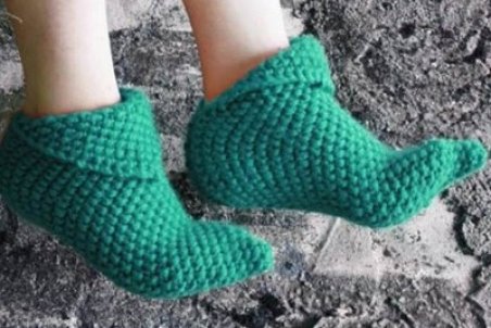 آموزش بافت پاپوش مربعی