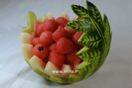 هندوانه شب یلدا را چطور تزئین کنیم؟ + فیلم آموزشی