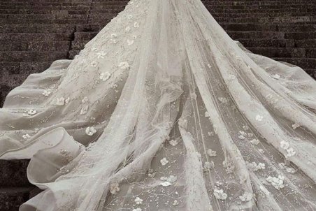 جدیدترین لباس عروس گل برجسته