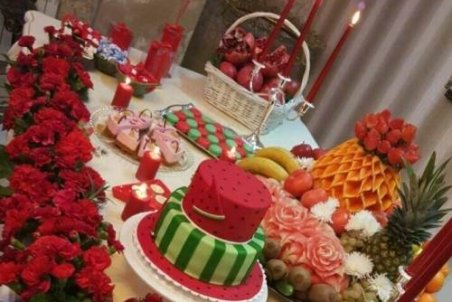 شیک ترین سفره شب یلدا عروس