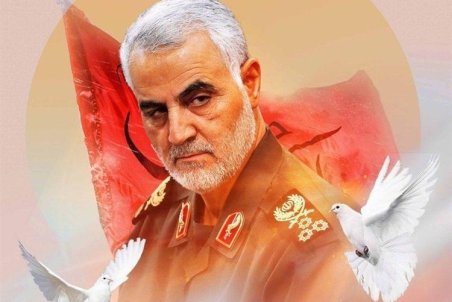 (عکس و فیلم) تشییع پیکر سردار سلیمانی و ابومهدی المهندس در بغداد