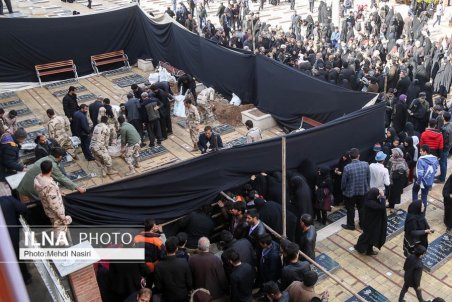 حال و هوای گلزار شهدای کرمان قبل از حضور سردار