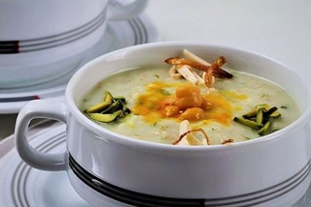 طرز تهیه‌ی آش گندم‌شیر