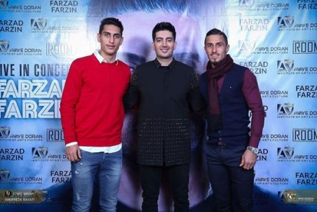 بازیگران «مانکن» در کنسرت فرزاد فرزین