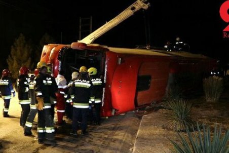 9کشته و ۱۸ مصدوم در  فاجعه مرگبار در اتوبوس تهران-شیراز