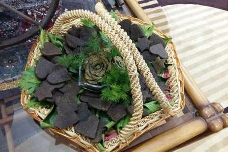 تزیین حنای حنابندان به شکل گل + تصاویر