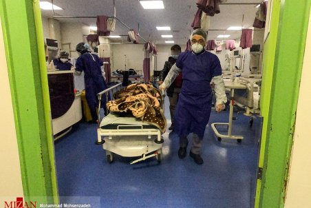 بخش «بیماران کرونا» بیمارستان فرقانی - قم