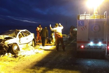 واژگونی خودرو پژو ۴۰۵ در ری ۵ مصدوم داشت