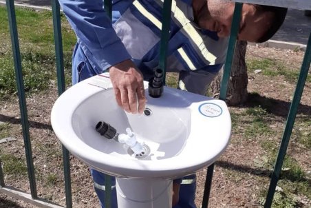 نصب شیر روشویی در معابر پر تردد شهر کرمانشاه