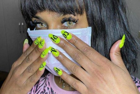 آرایش ناخن با الهام گرفتن از ویروس کرونا!/ تصاویر