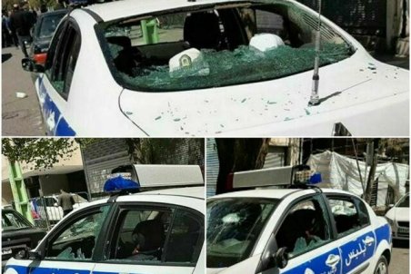 ماجرای تخریب خودروی پلیس راهور انتظامی خوی چه بود؟