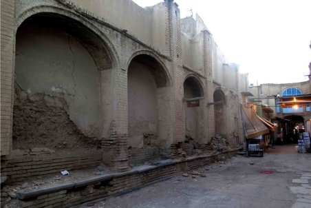 ۴حجره از بازار تاریخی اراک ‌تخریب شد‌