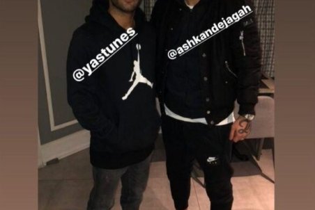 (عکس) دیدار اشکان دژآگه با خواننده معروف رپ