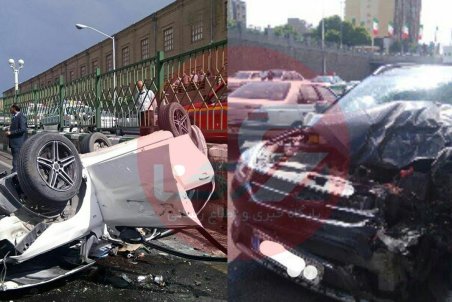 (عکس و فیلم) جزئیات تصادف شدید افشین آذری خواننده پاپ